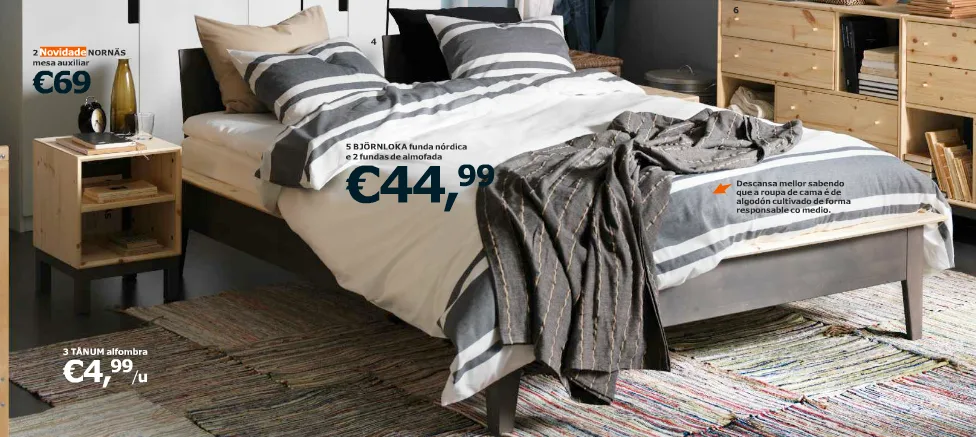 Dormitorios de estilo nórdico ¡Crea ambientes únicos! 1 dormitorio en color gris y blanco