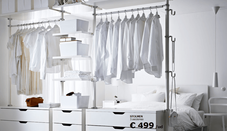 Cómo hacer un vestidor con muebles de IKEA