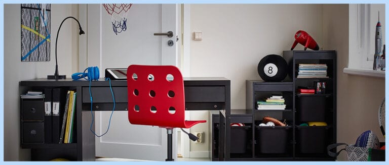 Dormitorio juvenil decorado con Ikea