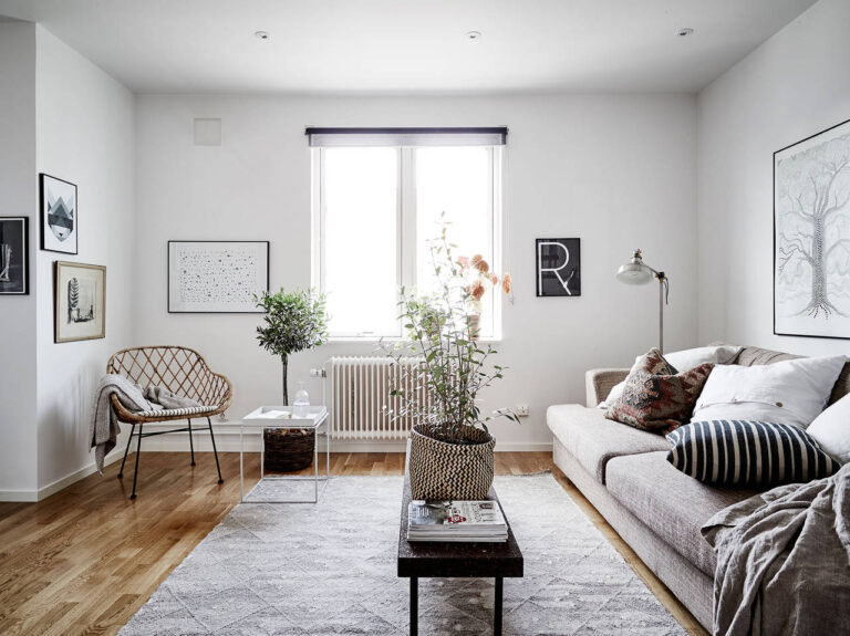 Precioso estudio de estilo nórdico de dos plantas