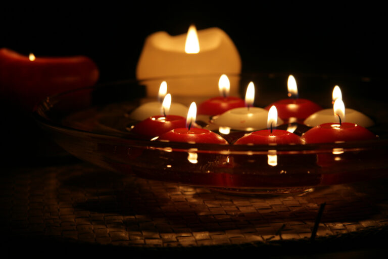 Decorar con velas en Navidad
