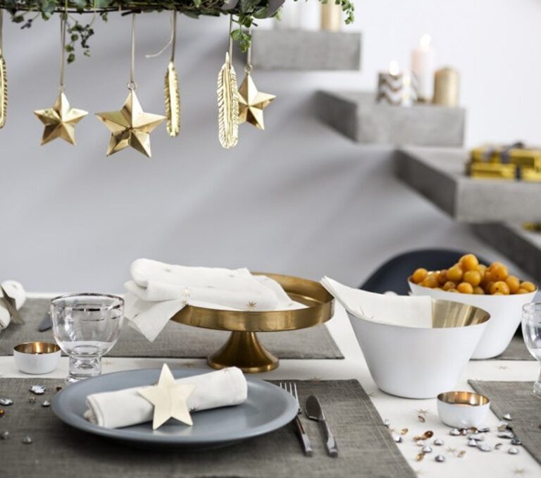 Vajillas navideñas de estilo nórdico