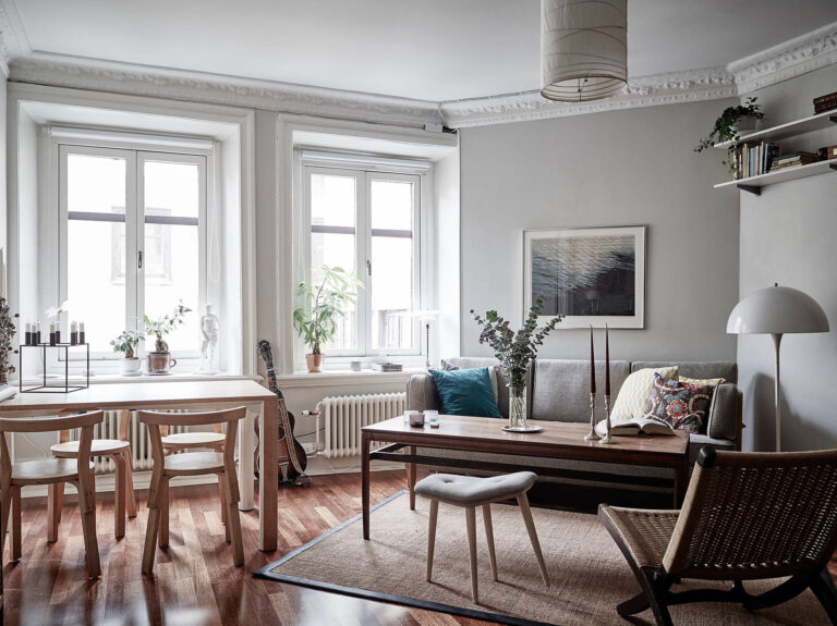 Juvenil mini apartamento de estilo nórdico a todo confort