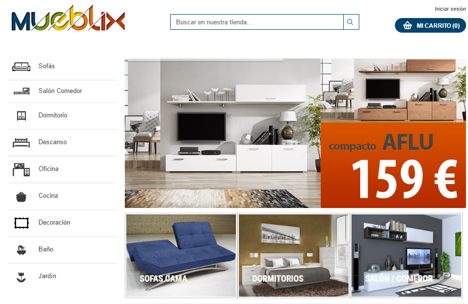 muebles baratos por Internet - Mueblix