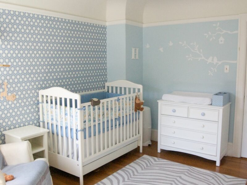 dormitorio de bebé - papel pintado