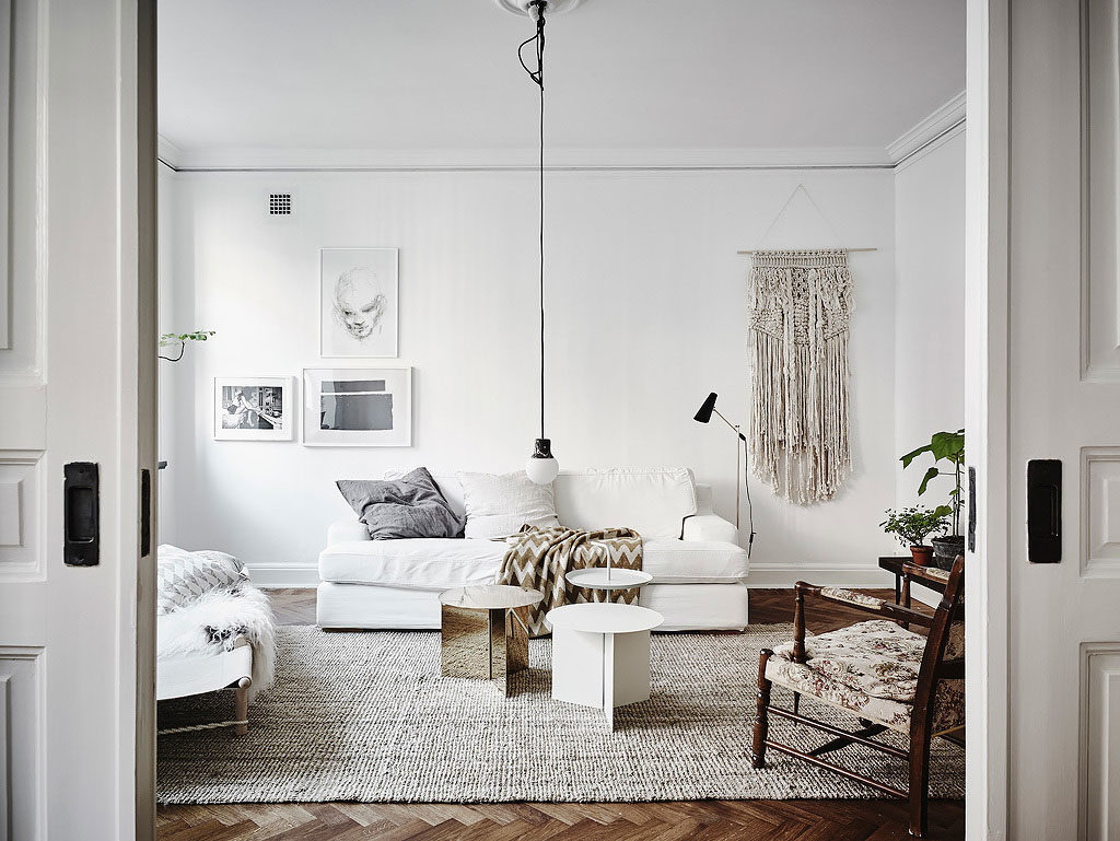 pisos decorados en blanco - Sabor escandinavo