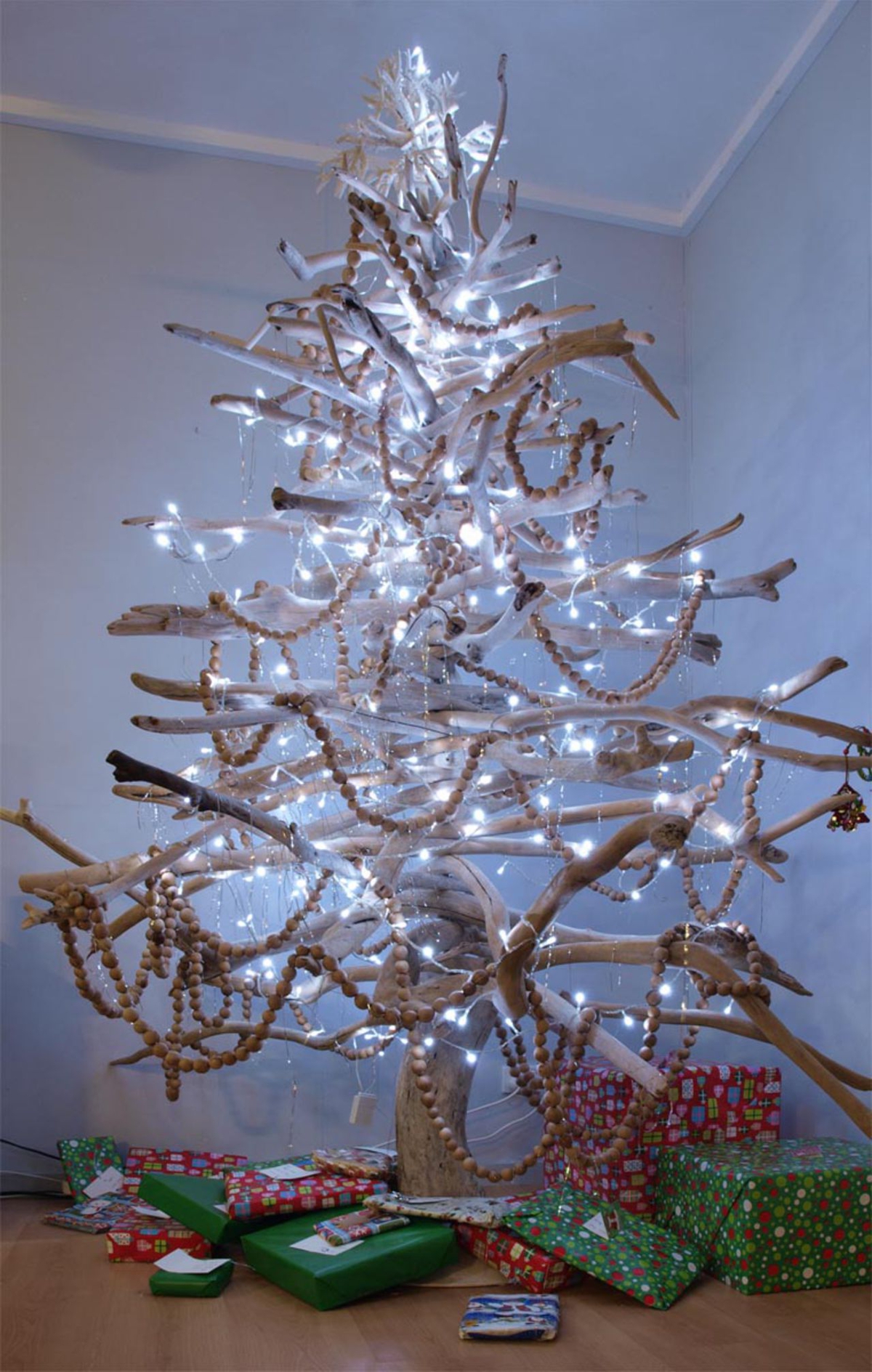árboles de Navidad originales - iluminado