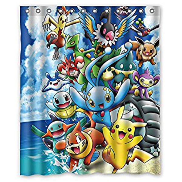 cortinas de baño divertidas - Pokémon