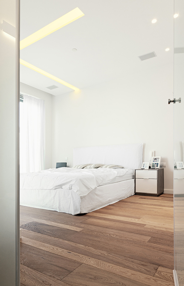 dormitorios blancos - estilo minimalista