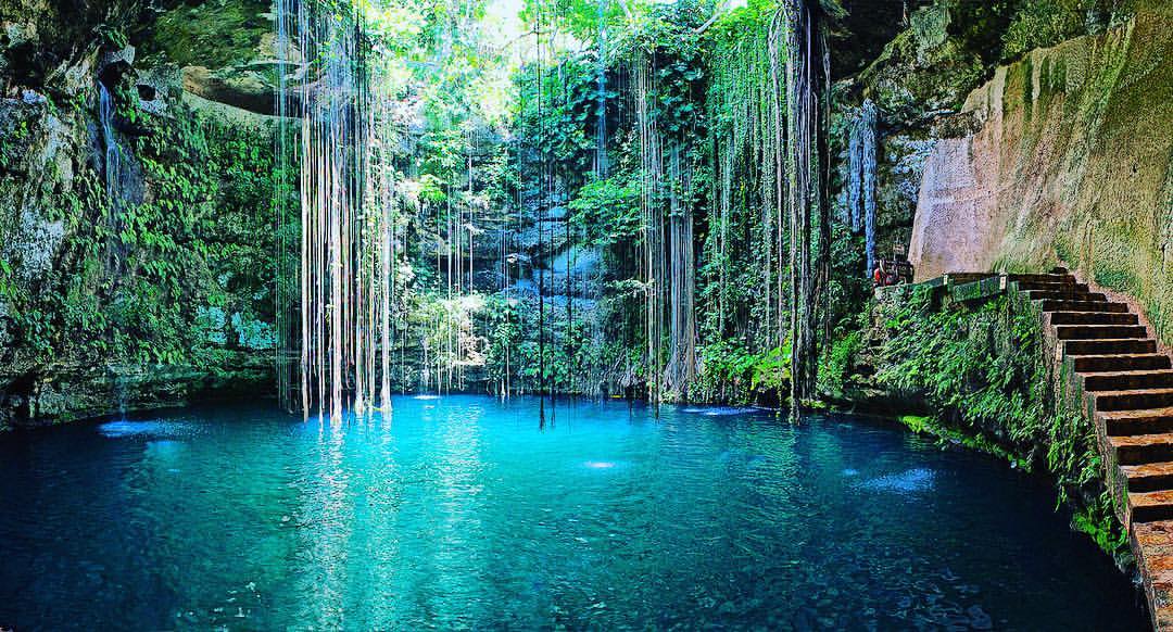 Las 10 piscinas naturales más espectaculares del mundo 2 Piscinas naturales - Cenote Ik-kil,